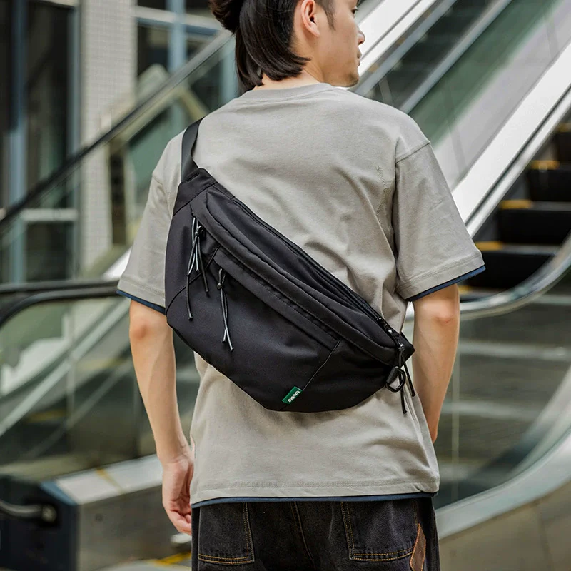 

New Men's Bag Casual Waterproof Oxford Waist Crossbody Bag Female Large Capacity Sling Chest Bags Male Fanny Packs Sports Bags