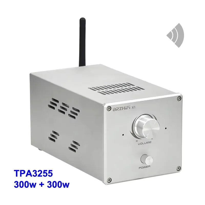 2*300W TPA3255 Class D Digital Audio Amplifier PCB Assembly, 2.0CH Hifi Stereo Amp APTX-HD NE5532 Preamp PCM5102A DAC