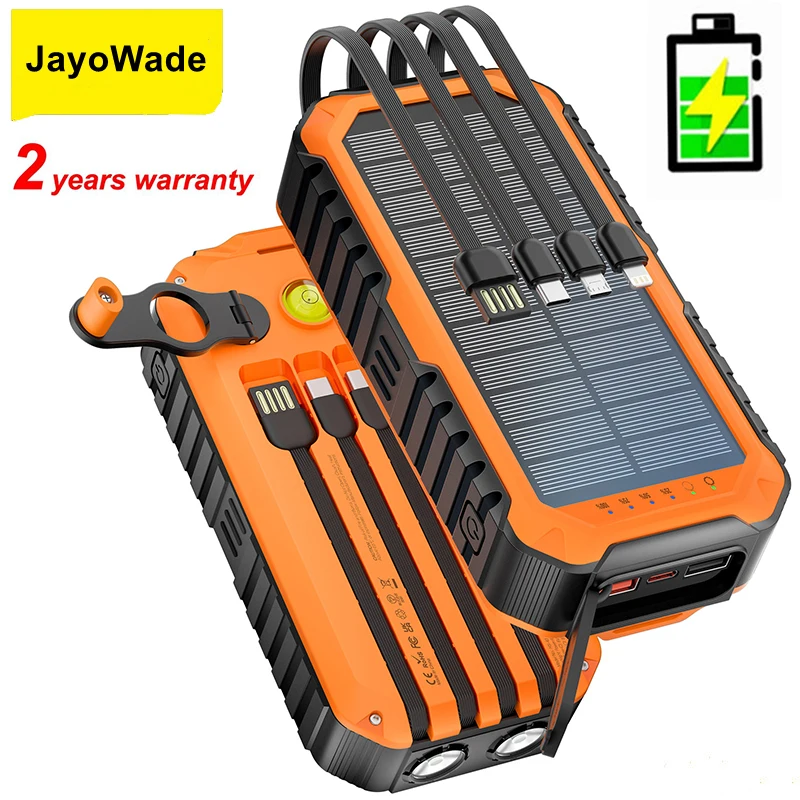 

Newest Smart Waterproof Solar Power Bank 20000mAh Hand Crank Portable Fast Charger Powerbank for iPhone Xiaomi Samsung Huawei