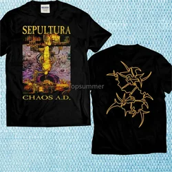 Sepultura Chaos A D New Cavalera complusion t-shirt con microcarfago (1)