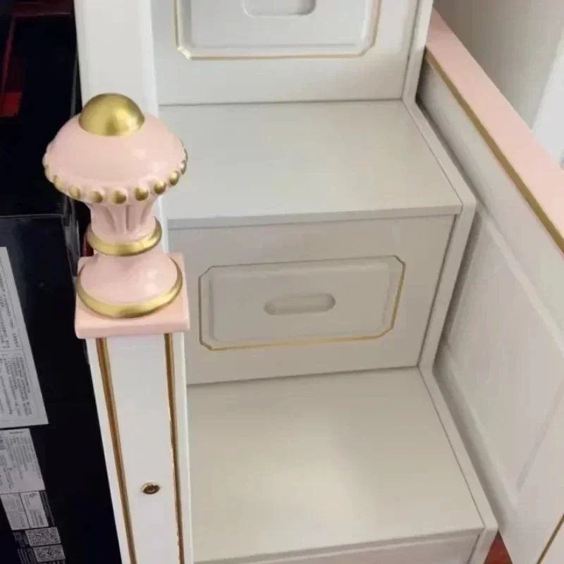 American Noble Children Beds Solid Wood Bunk Girl Large Luxury Children Beds High Kids  Bedroom Furniture