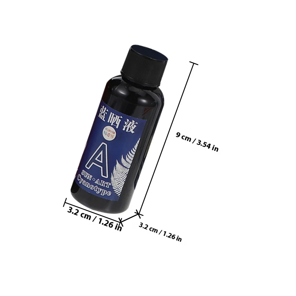 1 مجموعة 1 مجموعة Cyanotype لتقوم بها بنفسك عدة مواد الطباعة الزرقاء أصباغ السائلة أدوات عملية الحرف صنع لوازم المنزل Diy بها بنفسك المشاريع #2