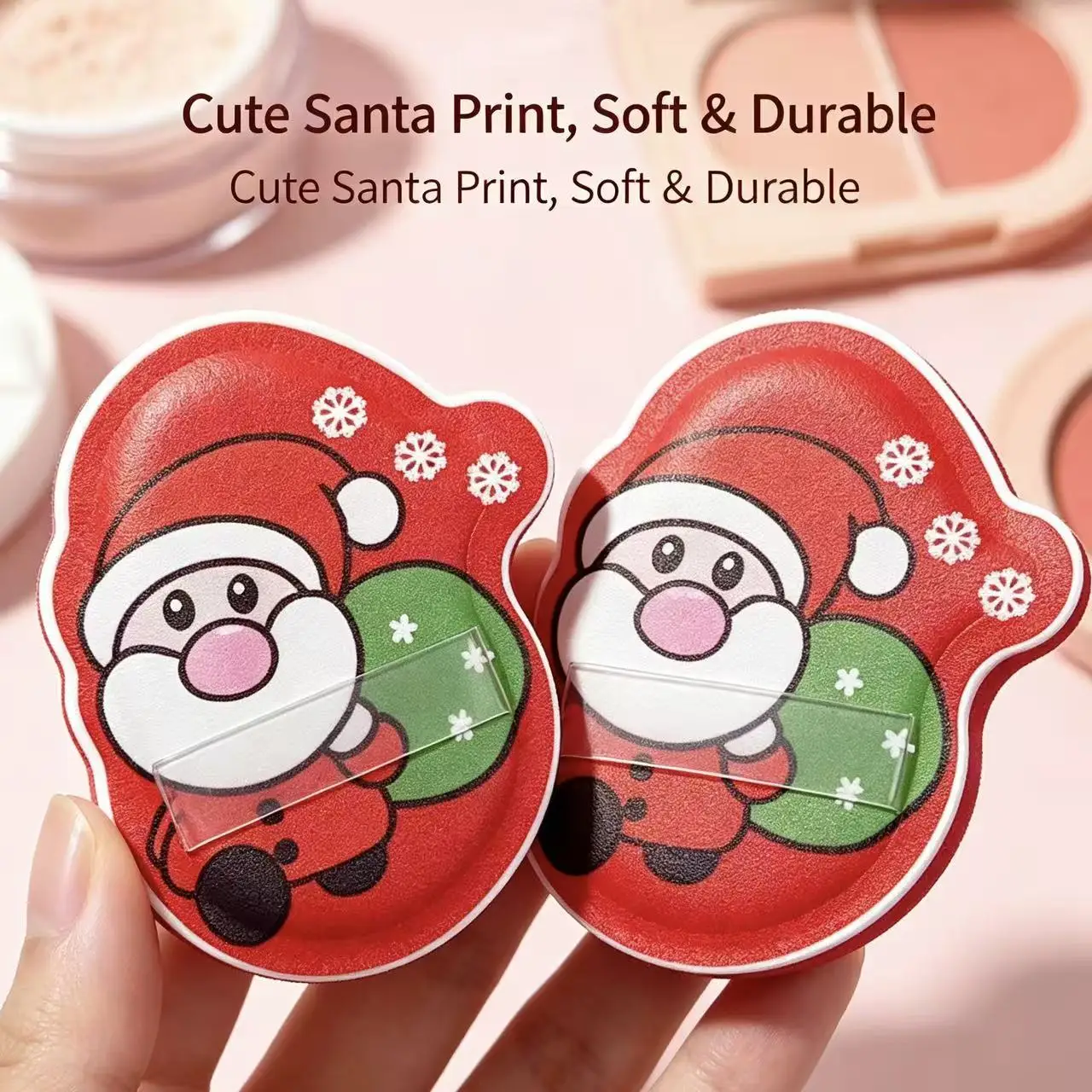 Christmas Limited Edition Santa Claus Makeup Sponges, Pack of 2