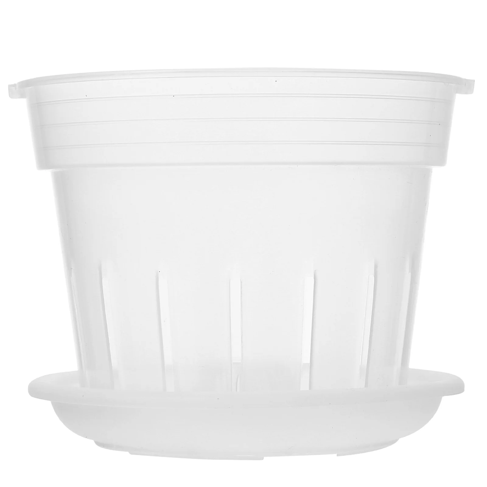 

Round Phalaenopsis Flower Pot Decoration Party Supply Trays Plastic Indoor Plants Pots