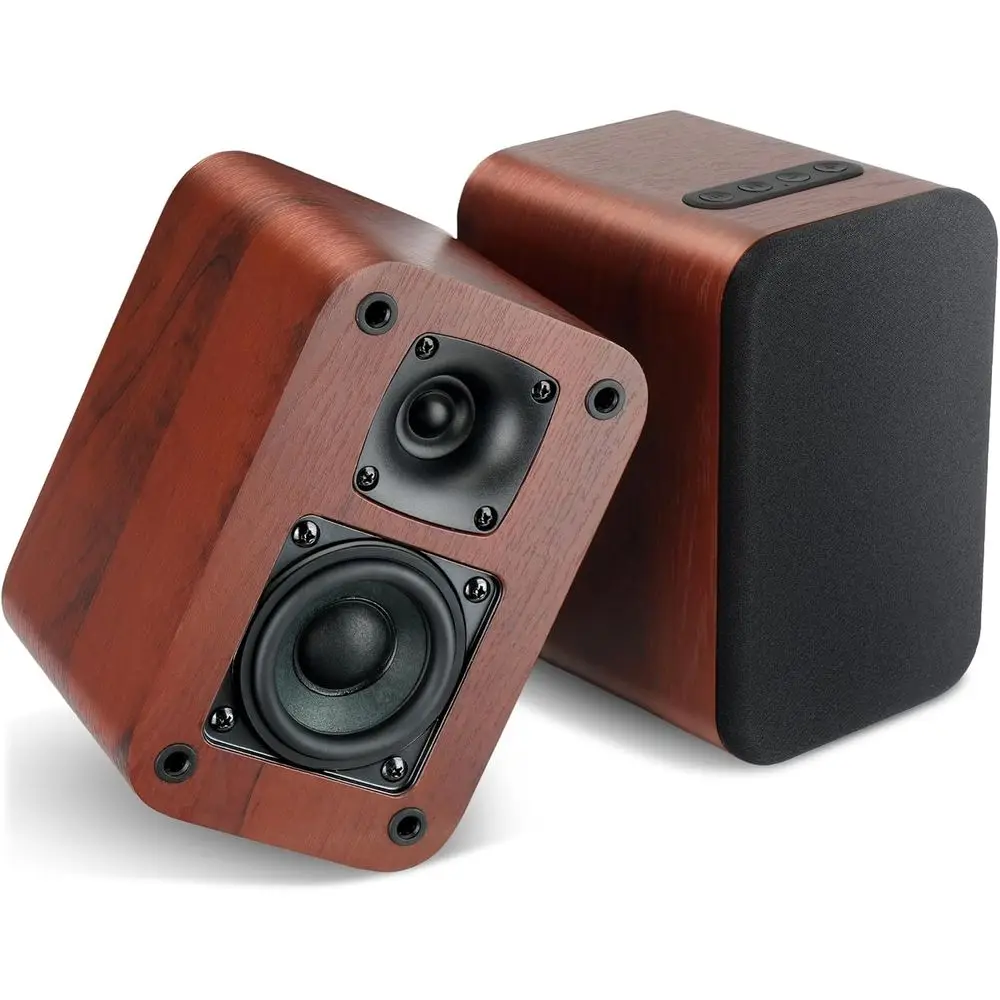 

Bluetooth Bookshelf Speakers, 40W with 2.75 Woofer, Stereo System for Record Players and TVs, Optical/AUX/ARC Inputs, No Amplifi