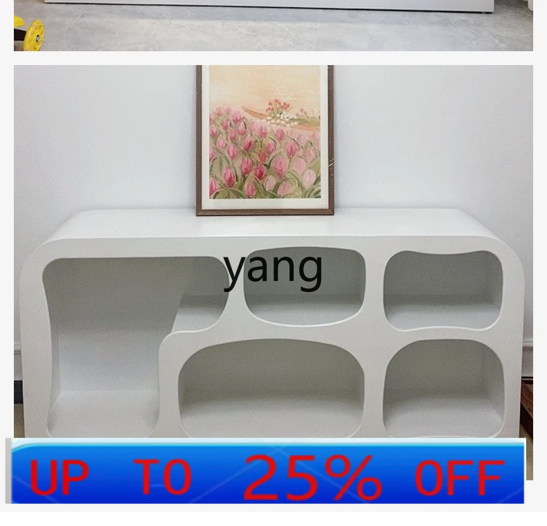 

Lmm simple creative bookcase tree hole display light luxury side cabinet complete furniture