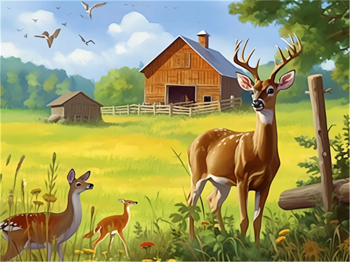 

Пазлы для взрослых 50, 100, 200, 300 шт., пазлы «Час охоты», осень, олень, птицы, ферма, формования, деревянные настенные рисунки