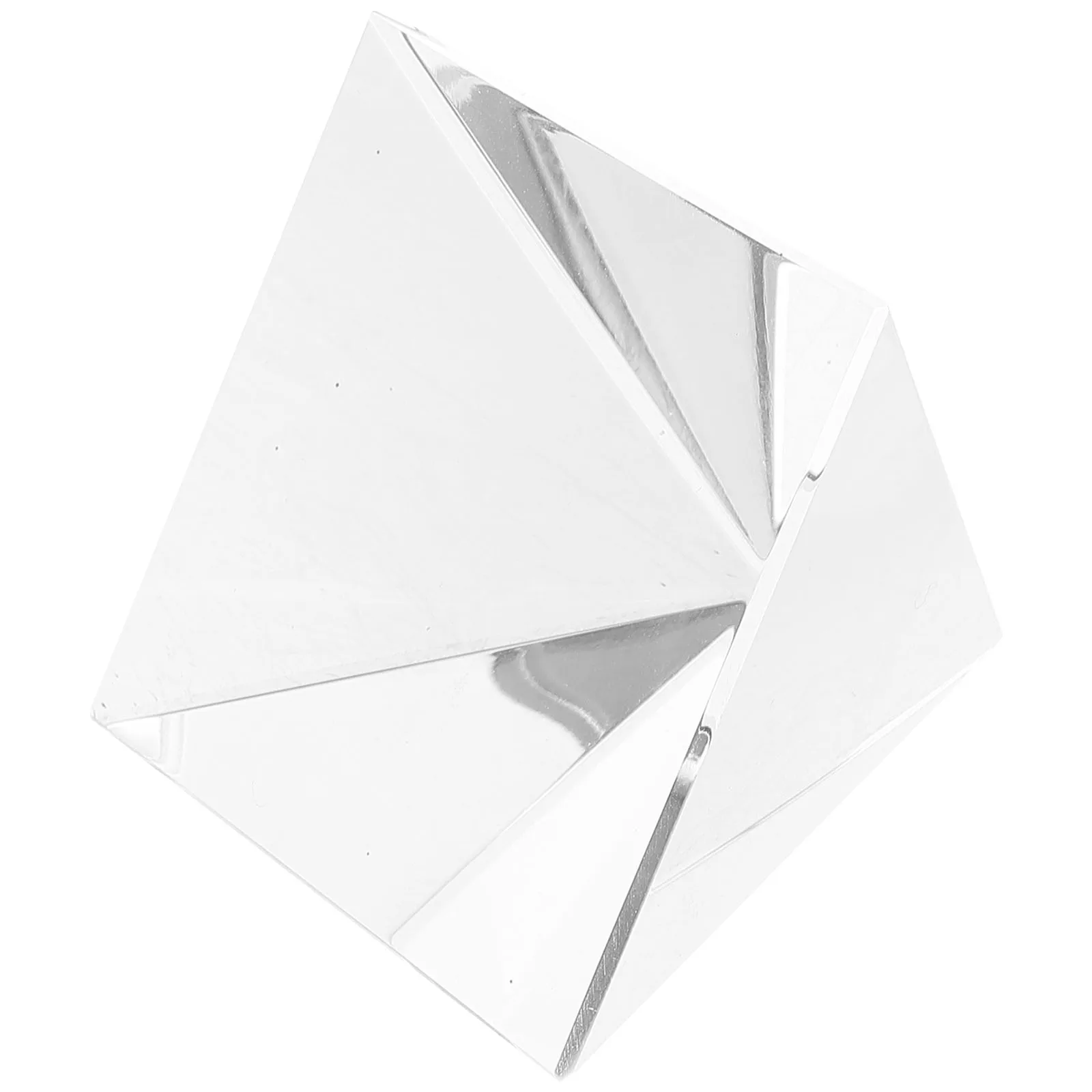 

Glass Optical Prism Pyramid for Photography Science Teaching Demonstrations Desktop Sun Catcher Decor Glass Prism