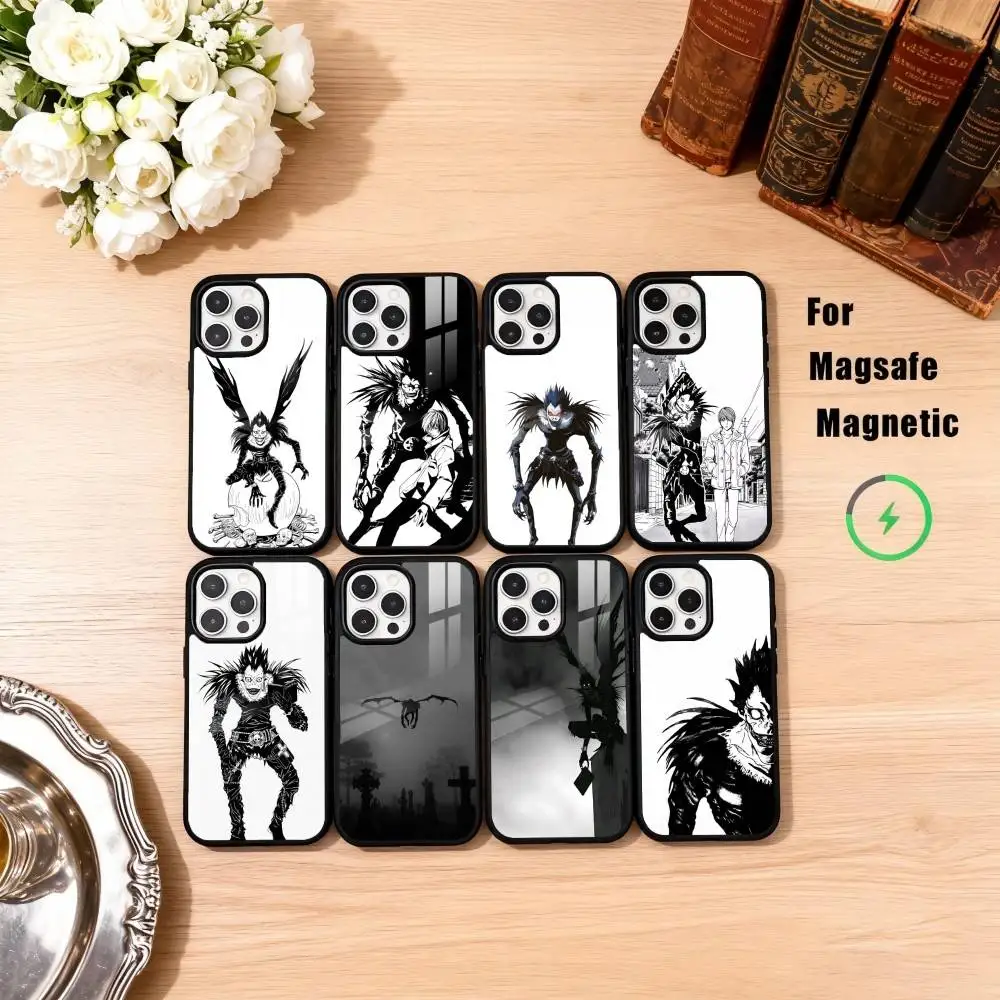 

M-Manga D-Death N-Note Ryuk Phone Case For iPhone17,16,15,14,13,12,11 Plus,Pro Max Magnetic For Magsafe Wireless Charging