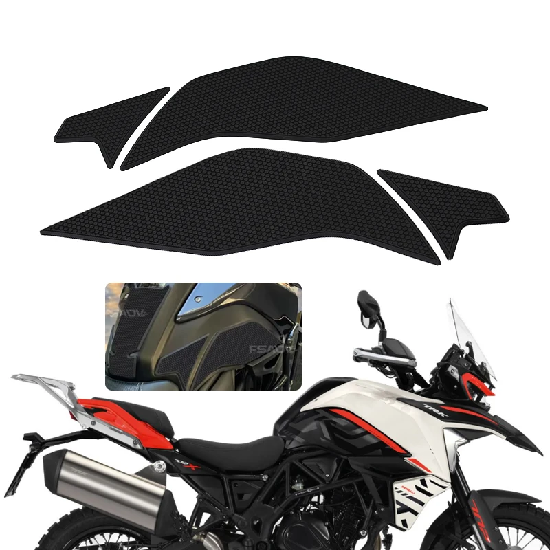Motorcycle Non-slip Side Fuel Tank Stickers waterproof pad stickers For Benelli TRK702 TRK702X TRK 702 X 702X 2022 2023 2024