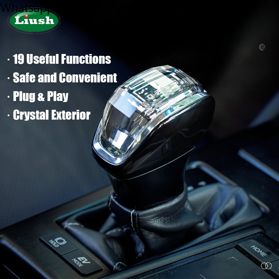 Car Interior Accessories Retrofit Liush Crystal Gear Shift Knob for Lexus RX 2019-2023 Automotive Factory Price Multifunctional