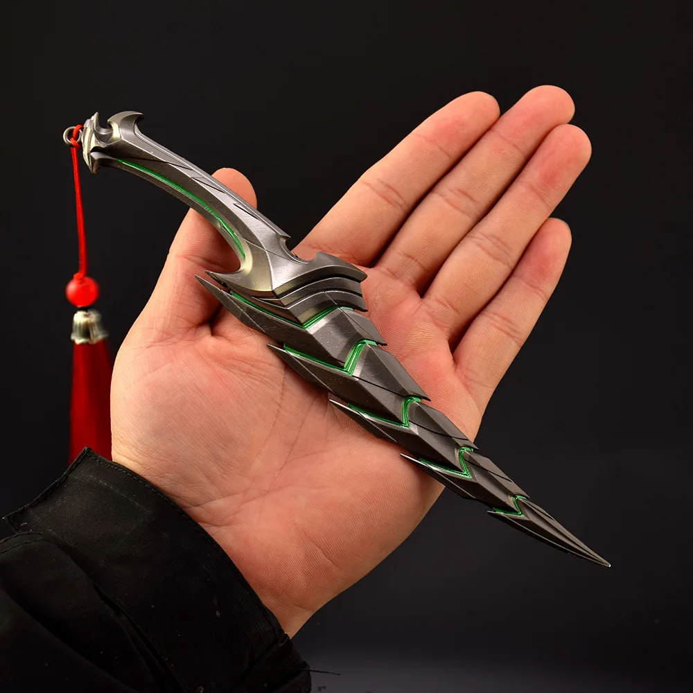 22cm Valorant 무기 헬릭스 단검 게임 주변 금속 에이전트 무기 모델 데스크탑 장식 장식 공예 선물 장난감 소년