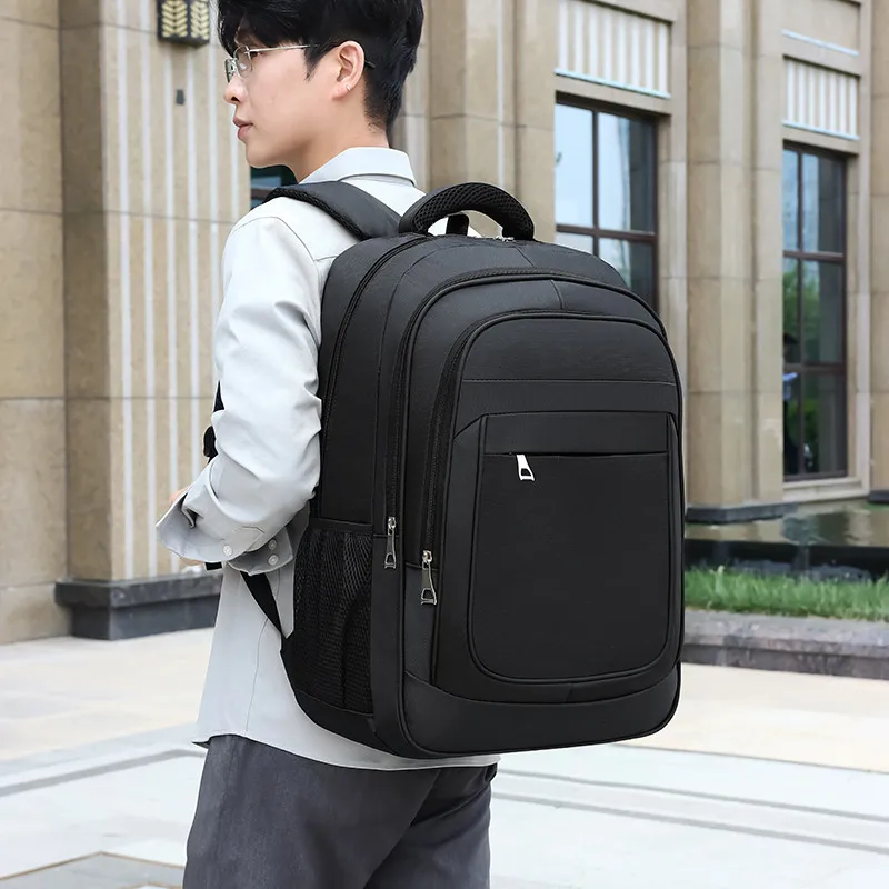 Fashion Durable Business Backpack Men's Premium Sense Simple Large Capacity Backpack Commuting Versatile Leisure Travel Backpack