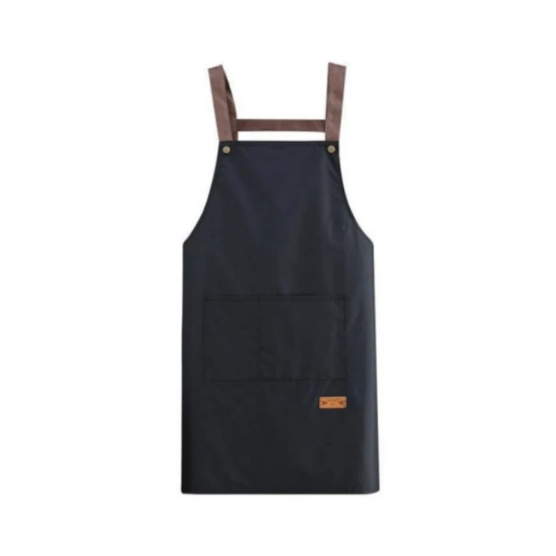 

1pcs Kitchen Waterproof Apron Waterproof Oil Discharge Sleeveless Hanging Style Cooking Baking Cleaning Floral Art Handicrafts