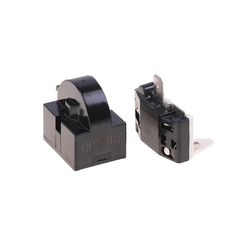 2PCS QP2-4.7 PTC Starter Relay 1 Pin Refrigerator Starter Relay And 6750C-0005P Refrigerator Overload Protector