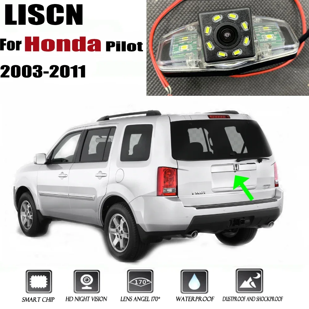 reversing camera For Honda Pilot 2003 2004 2005 2006 2007 2008 2009 2011 HD night Visioin Rear camera / License plate camera