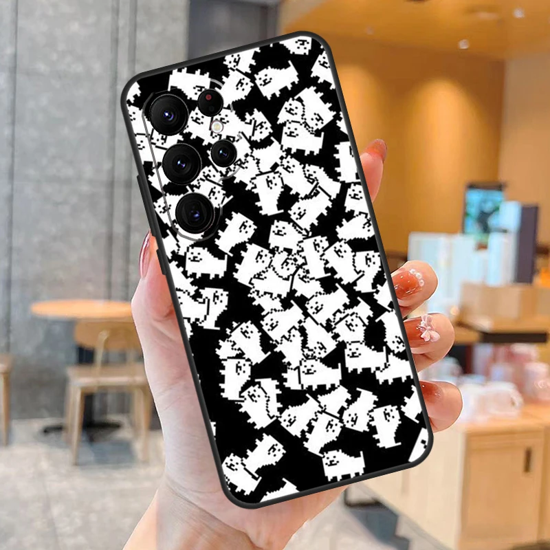 Undertale Annoying Dog Case For Samsung Galaxy S23 S21 S22 Ultra S8 S9 S10 Note10 Plus Note 20 Ultra S20 FE Cover