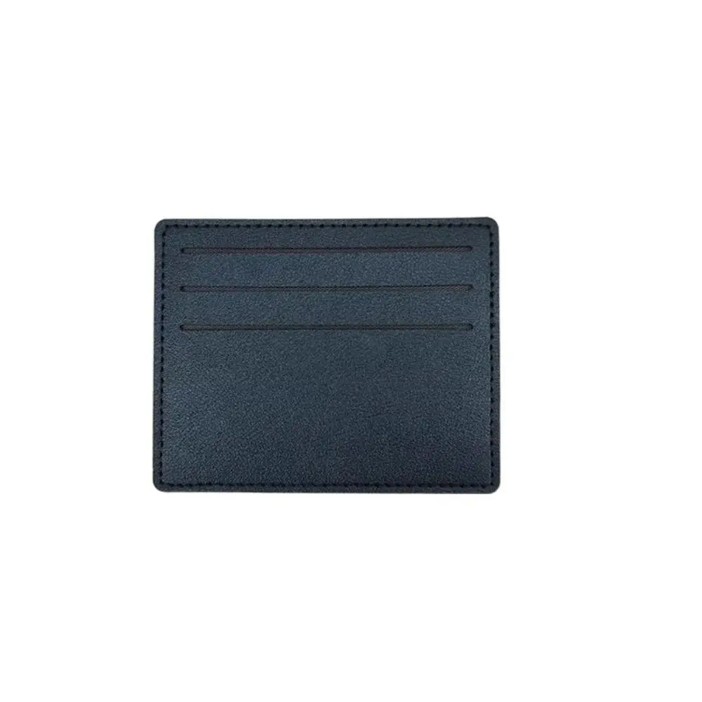 Solid Color PU Leather Card Holder Multi-position Korean Style ID Credit Card Case Handbag Card Access Control Short Card Bag