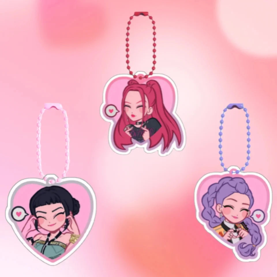 

Preorder Huntr-x Keychain - K-Pop Demon Hunters Fan Art Self Made Acrylic Charm Anime Classics Game Collection Gifts