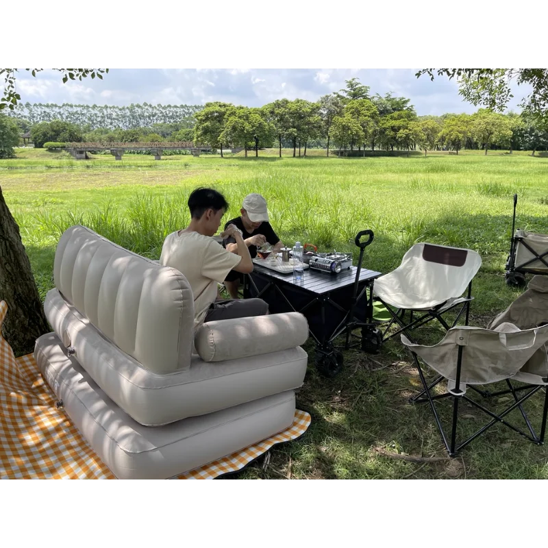 Outdoors Automatic Inflatable Sofa Portable Folding Camping Tents Air Mattresses Camp Sleeping Gears Lazy Couch Camping Tools image 3