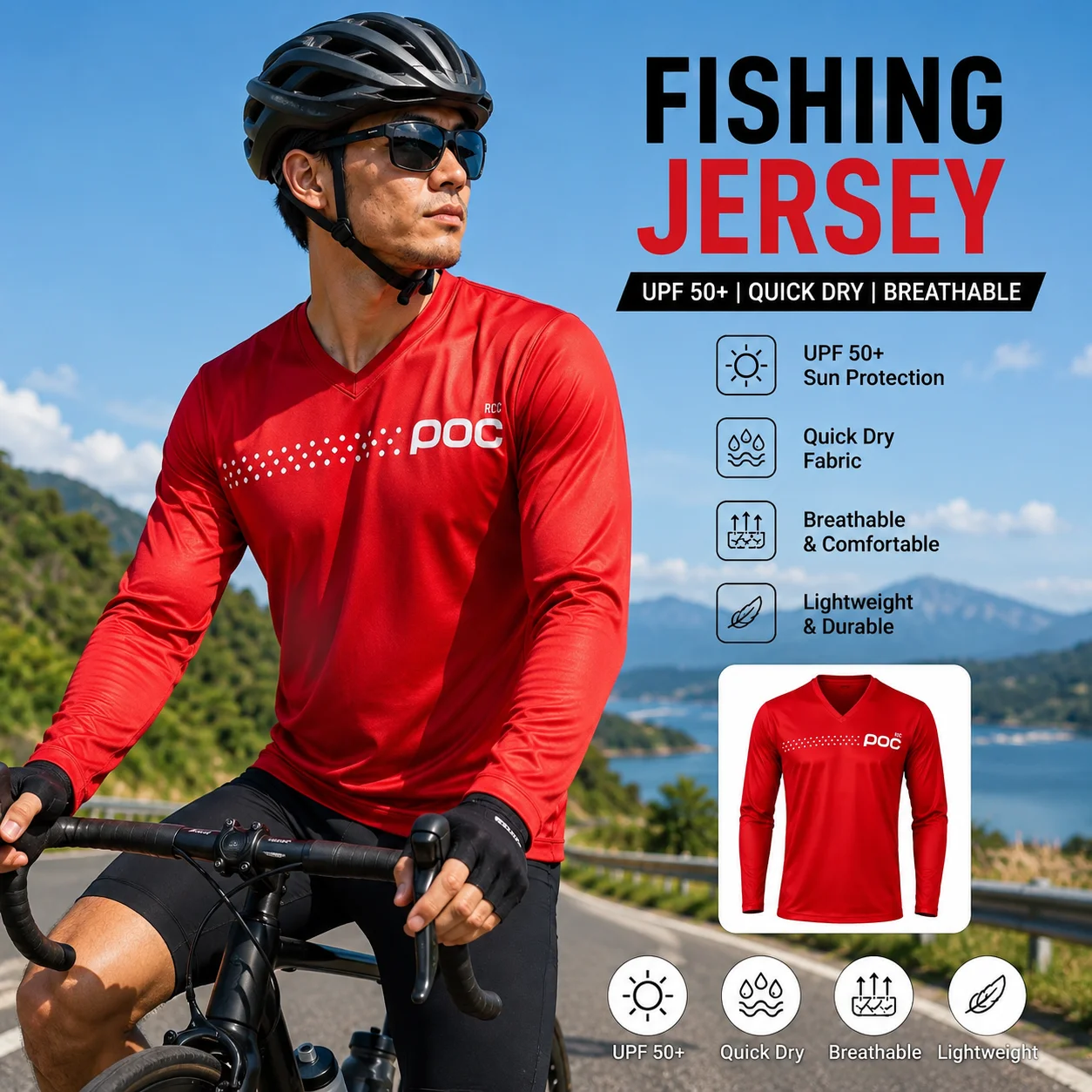2026 Neues Renn-Downhill-Trikot Mountainbike Motorrad Radtrikot Shirt Ciclismo Kleidung für Herren RCC POC