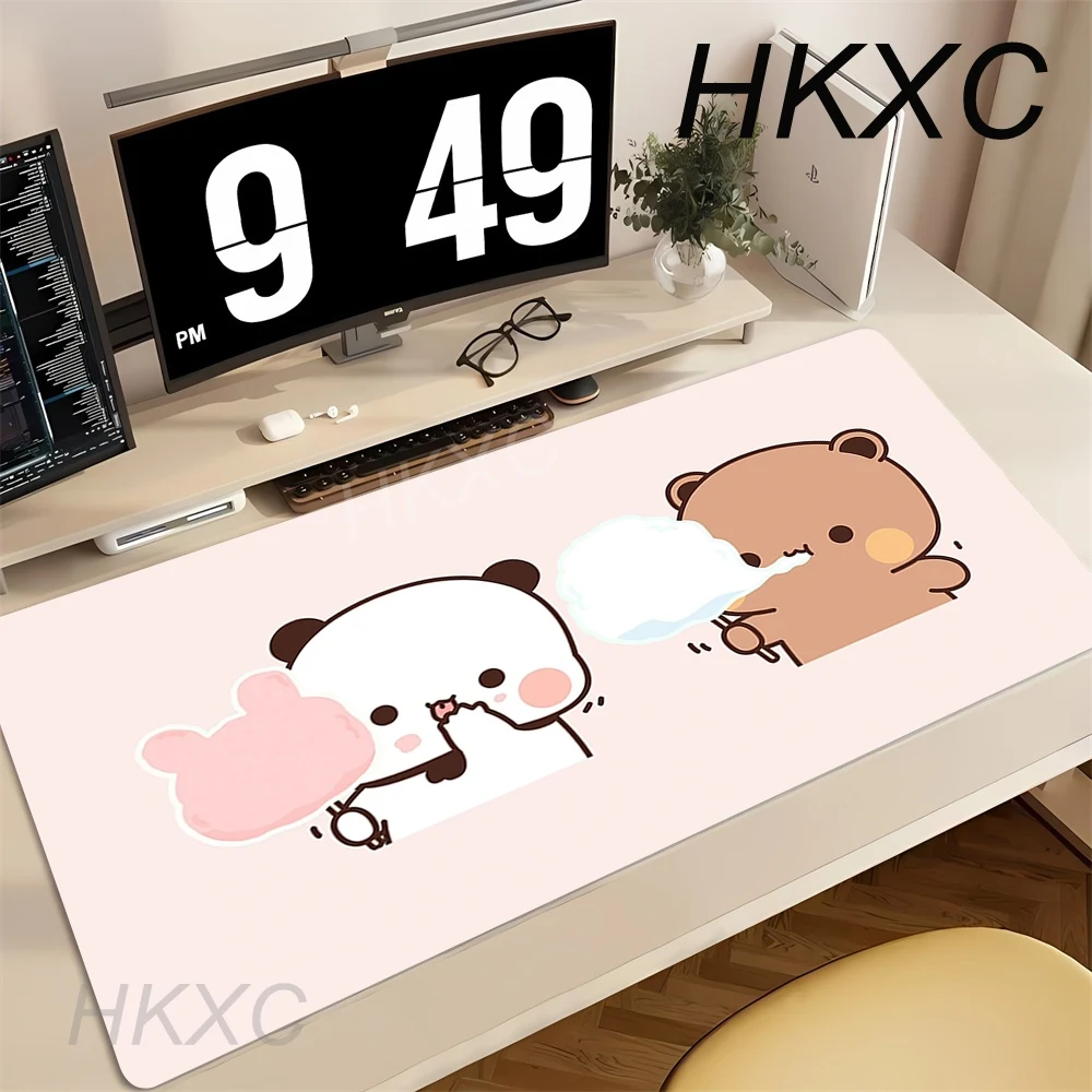 Anime Computer Table Mat Cartoon Bubu Dudu Kawaii Deskmat Gamer Mouse Pad Pc Accessories Mousepad Large Mats Office Mause Pads view 3