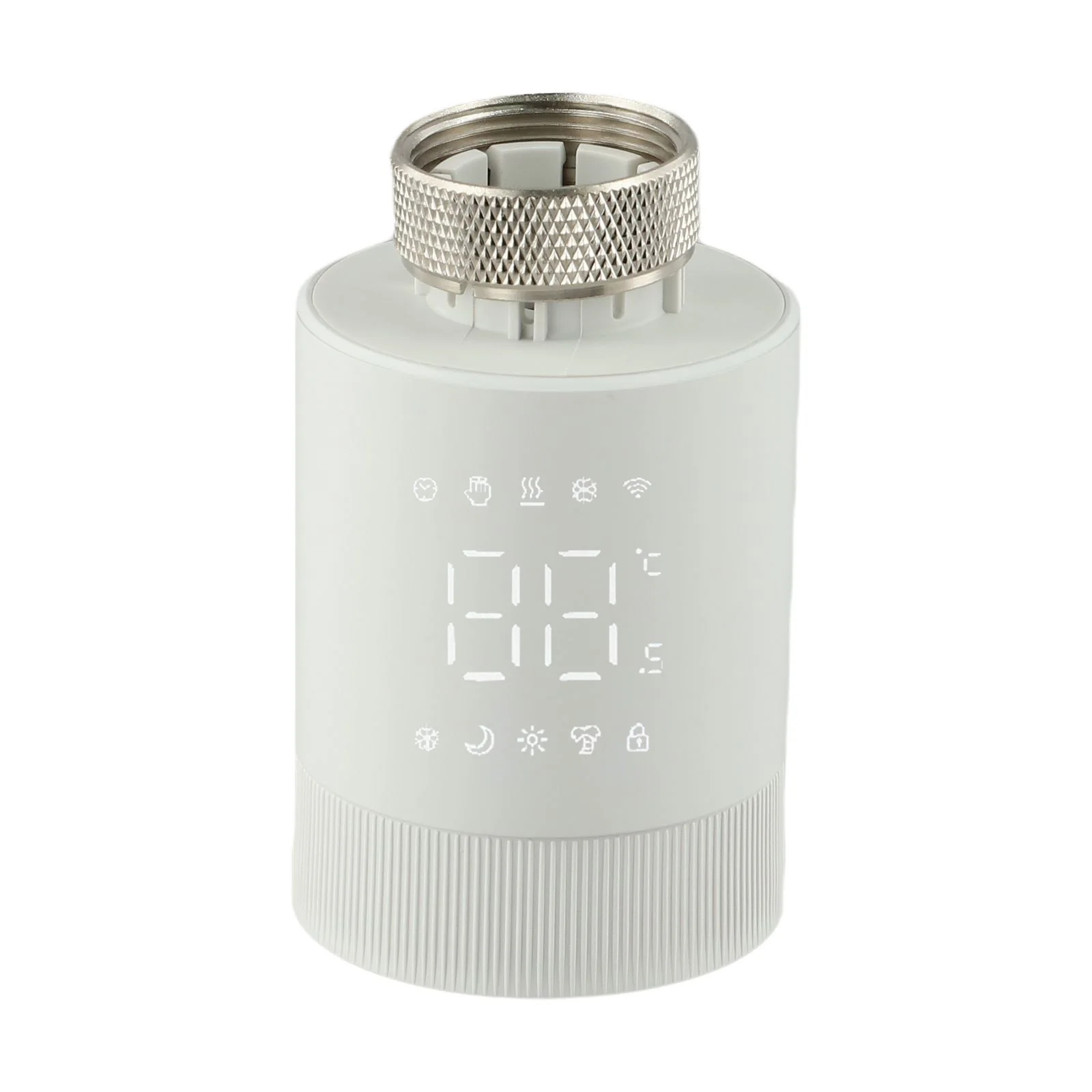 Smart TRV for Tuya with WiFi Connectivity Weekly Scheduling and Voice Features for Home Temperature Management