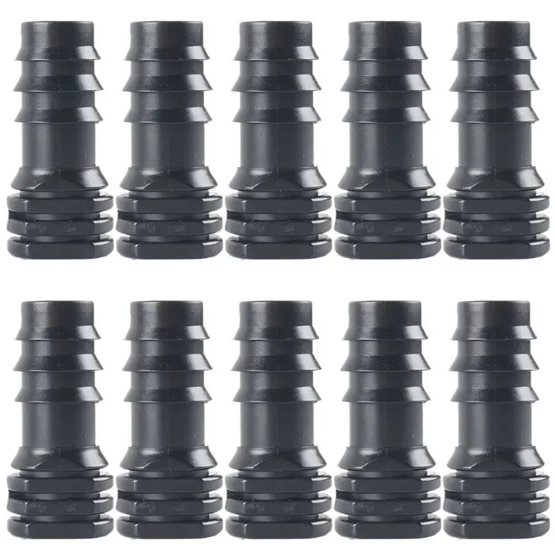 10Pcs 16mm Hose Plug End Plastic Hose Closure PE Drip Irrigation Pipe Stopper Garden Droplet Irrigation Pipe Fitting Accessories