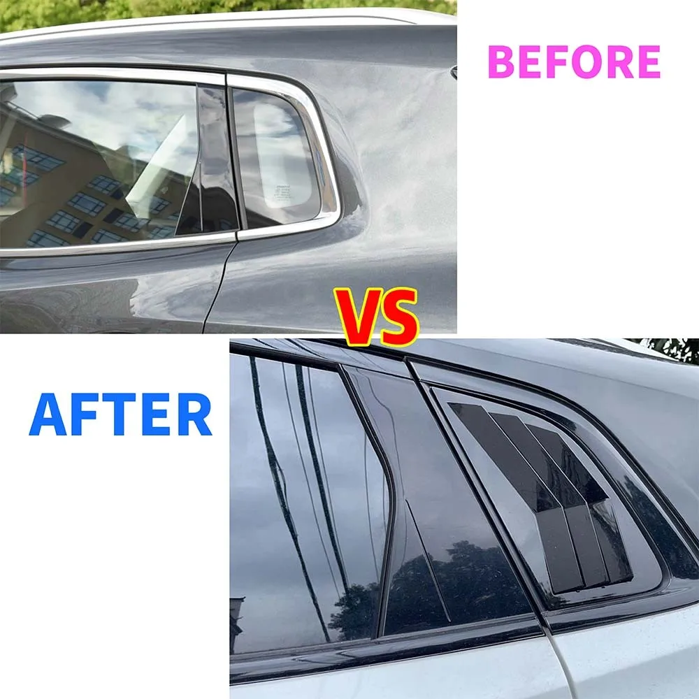 For Changan UNI-S CS55 Plus 2022-2025 Rear Window Louver Cover Side Vent Trim Shutter Louver Blind Shade Car Sticker Accessories view 3