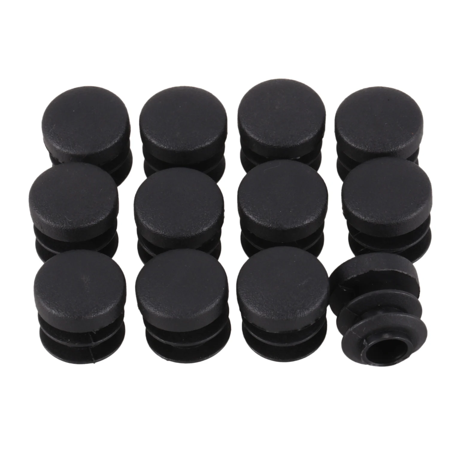 

Chair Table Legs Plug 14mm Diameter Round Plastic Cover Thread Inserted Tube 12 PCS