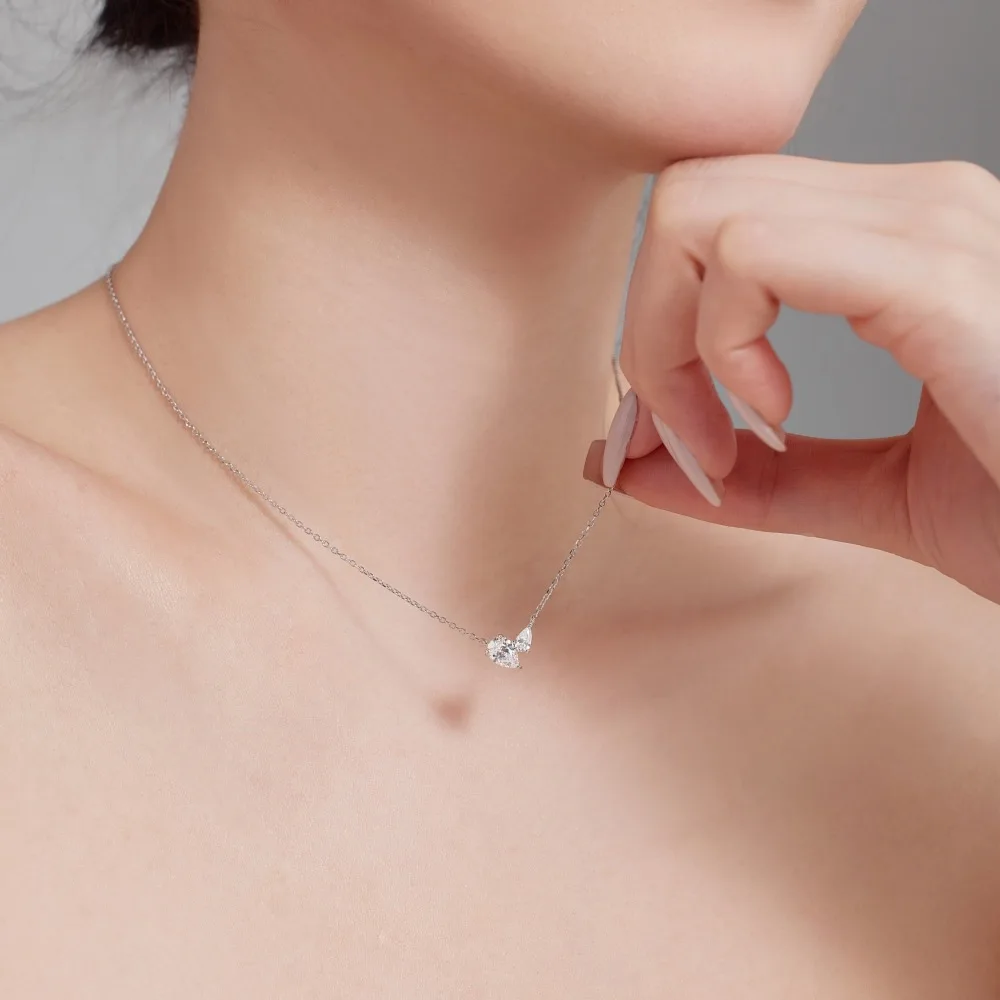 Collier en argent regardé S925 pour femme, design évidé à la mode pour les yeux, nouveau