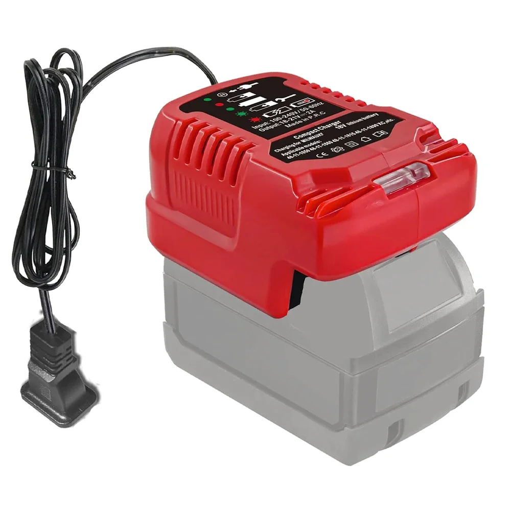 

Power Tool Battery Charger For Dewalt Makita Milwaukee Black Decker 18V 20V 100-240V AC Plug 2A Fast Charging with LED Indicator