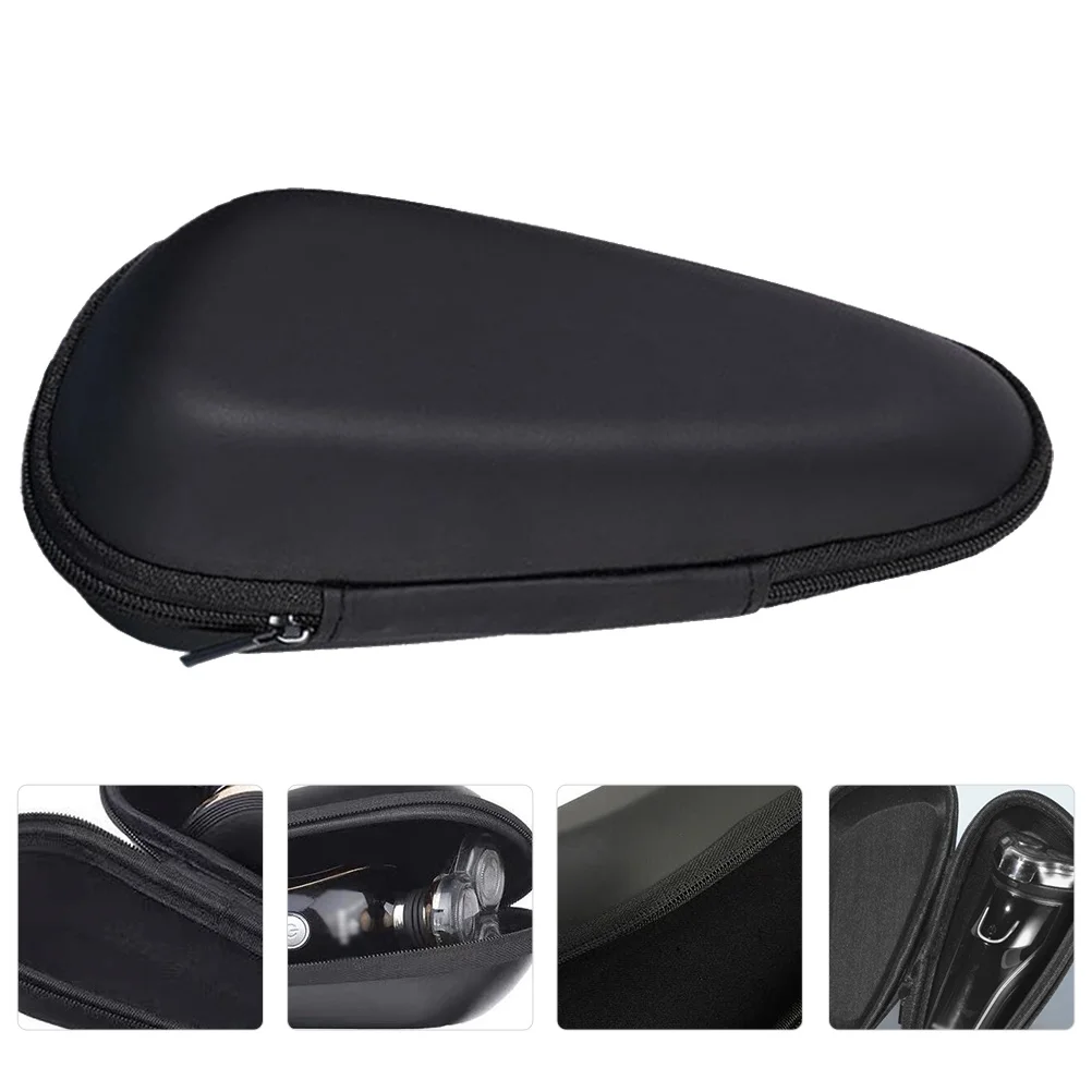 2 قطعة صندوق تخزين ماكينة الحلاقة اللحية Pu Eva حافظة سفر مقاومة للصدمات ماكينة حلاقة محمولة منظم حاوية الحلاقة للرجال التهيأ #6