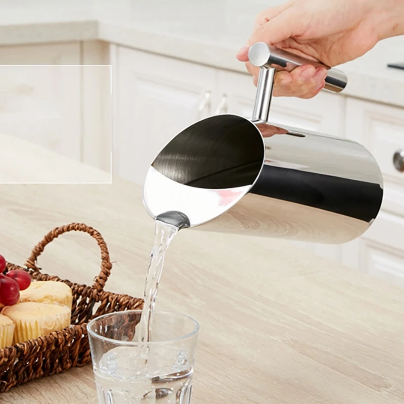 إبريق مياه الفولاذ المقاوم للصدأ مع الحرس الجليد براد شاي غلاية إبريق المشروبات الباردة وعاء عصير Ktv بار الملحقات 1L