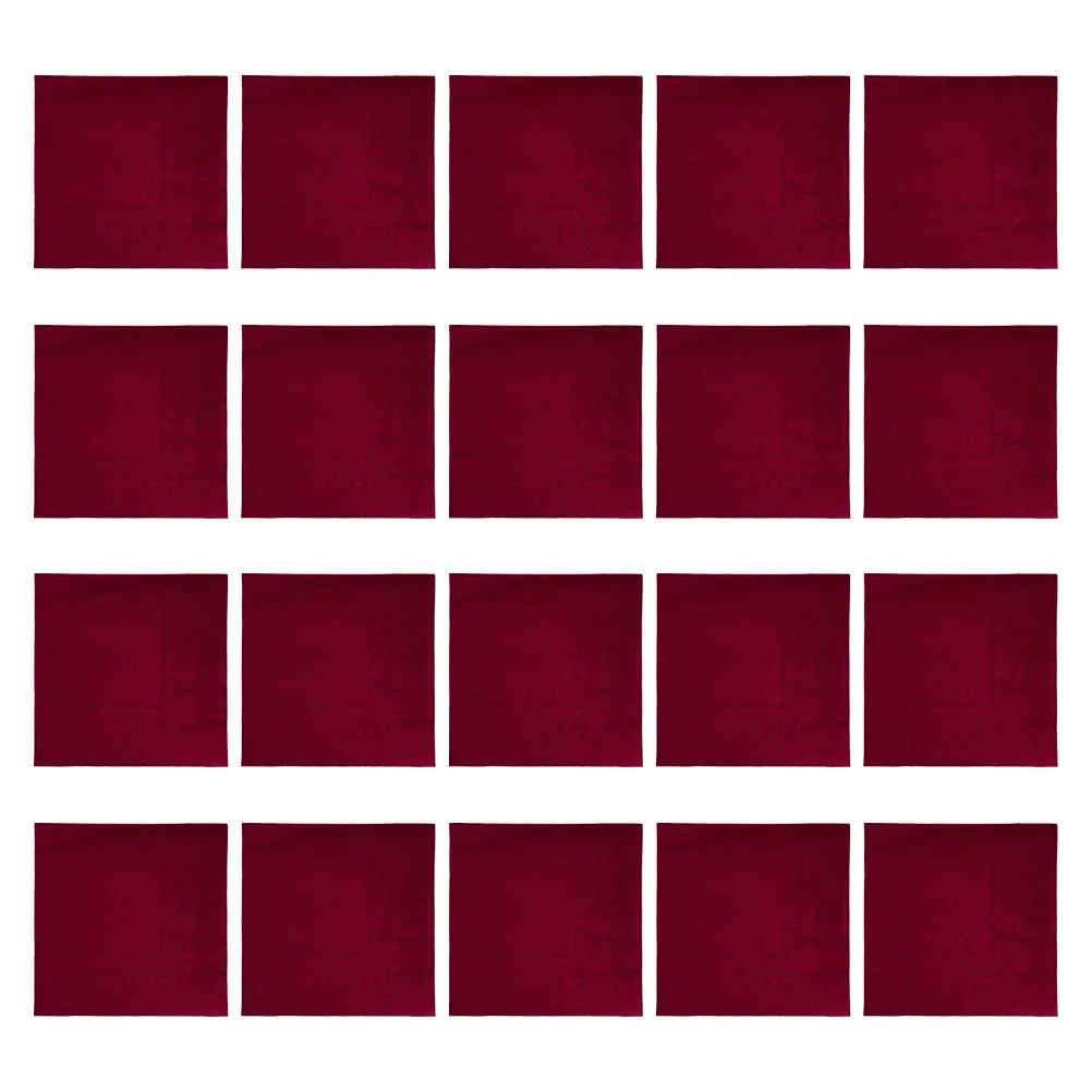 

20Pcs Red Napkins Soft Comfortable Luncheon Napkins for Weddings Birthday Events Table Settings Lunch Napkin Luau Party Napkin