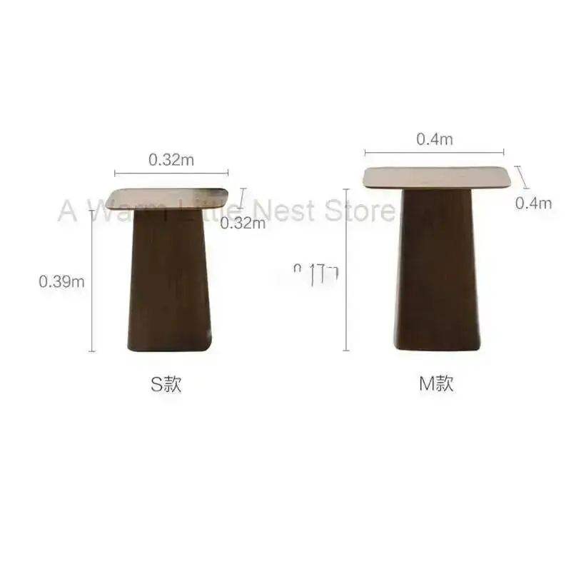 Walnut Wooden Tables Wooden Color Coffee Living Room Table Set Dining Room Table Balcony Casual Side Table Combination Tea Table