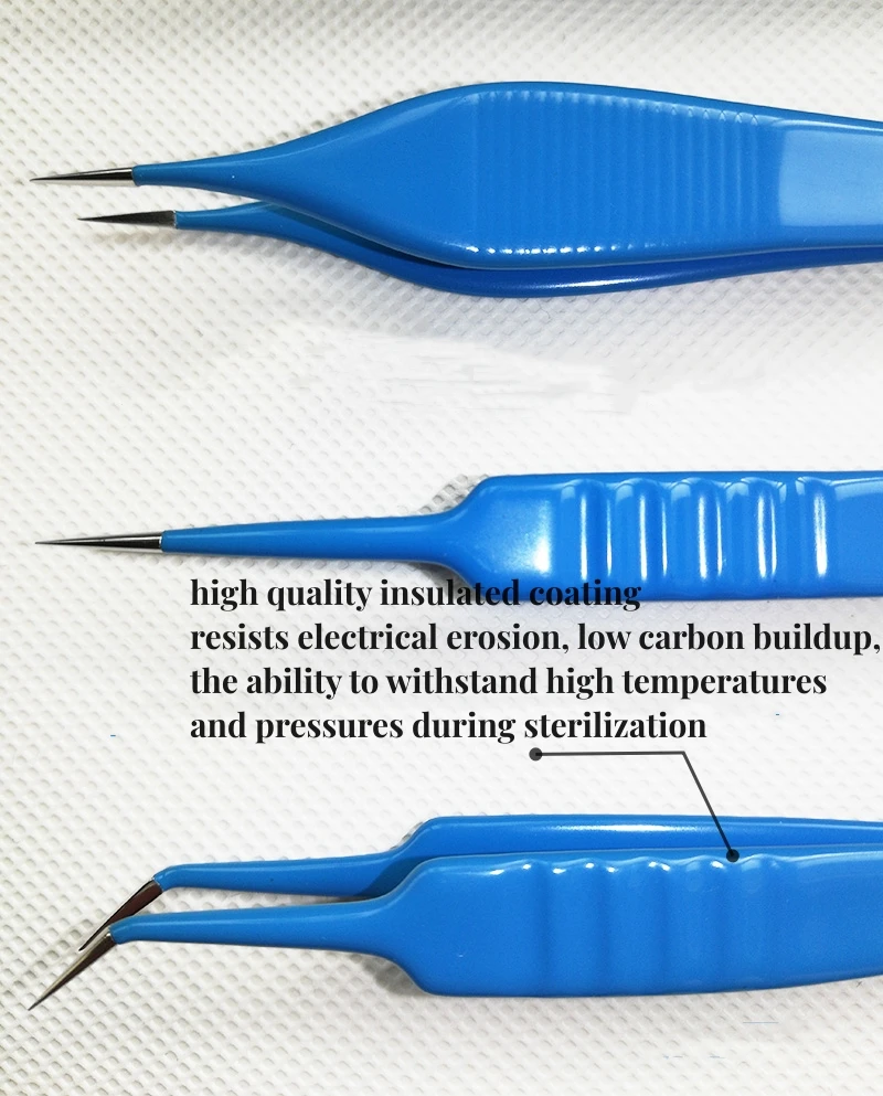 Pinzas de coagulación bipolares electroquirúrgicas de alta frecuencia, autoclavables, con Cable de silicona, para cirugía plástica