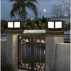 TEMPORIZED LED LED INSOBLE LIGHT PILAR DWATERPROOF SOLAR LIGHTS WATER WATER GARDEN PARTY PARTIES DECORATION OUT OFFICE LAMP RC LIGHT LIGHT Main Main Sales Light Post for Garden - №6