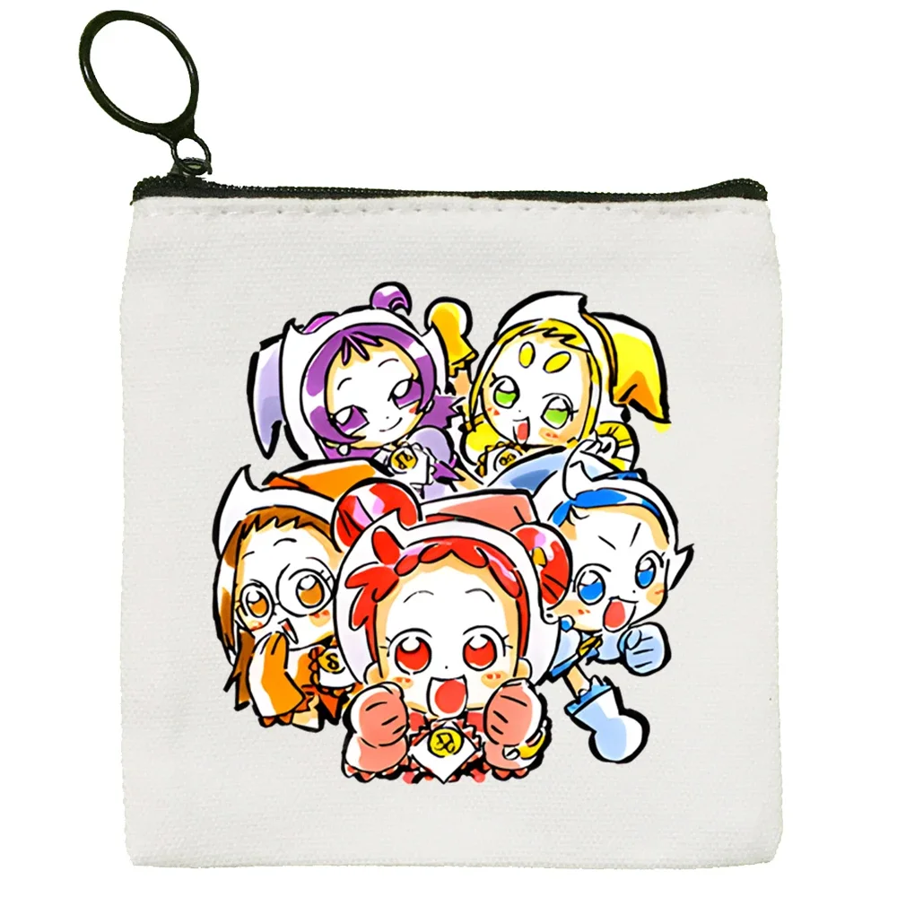 Ojamajo Doremi Magical Cartoon stampato borsa di tela Design Canvas borsa portaoggetti semplice e alla moda