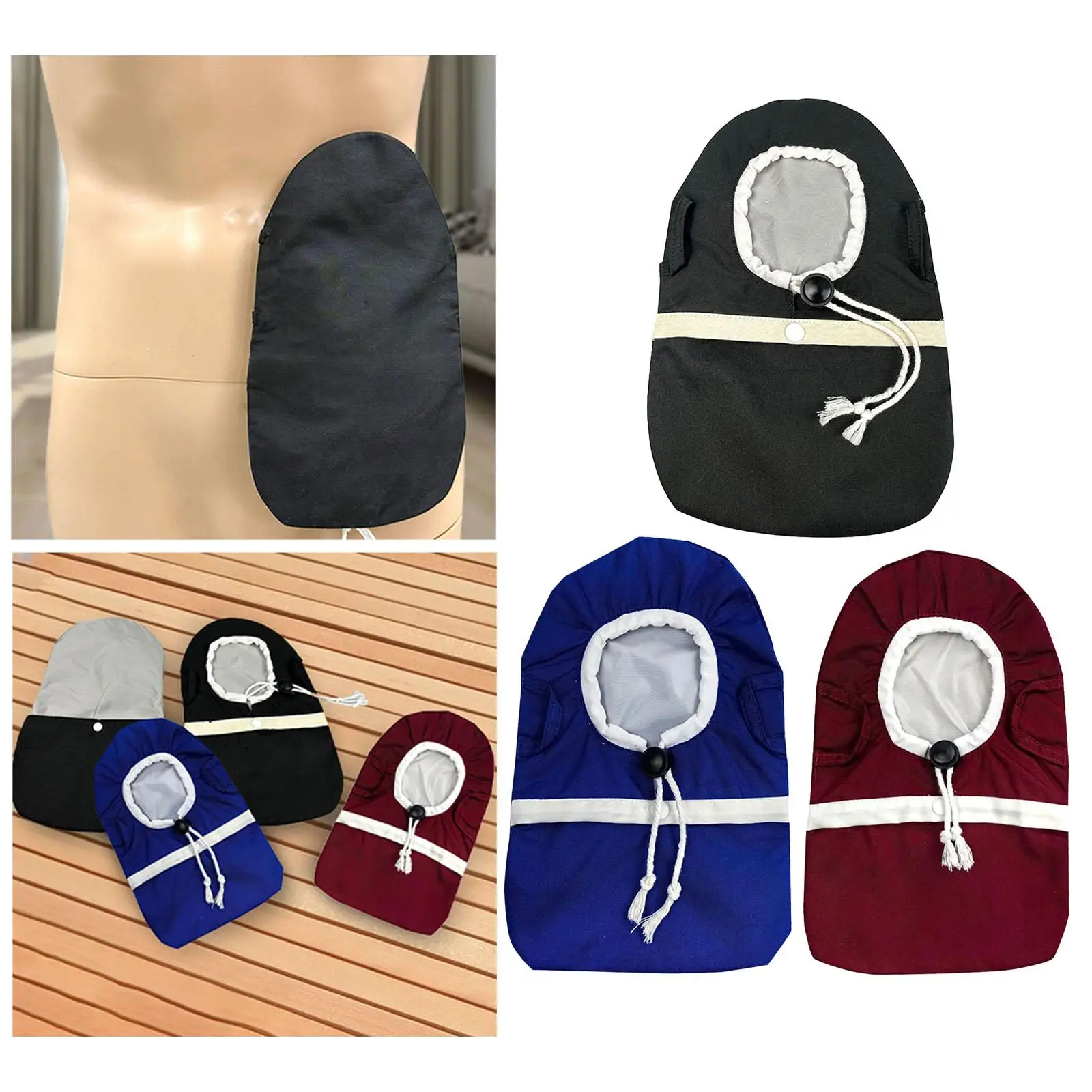 

Ostomy Bag Cover Stoma Pouch Hole Diameter 7cm Soft Portable Supplies for Daily Workout Ostomy Bag Pouch Ostomy Bag Sleeve