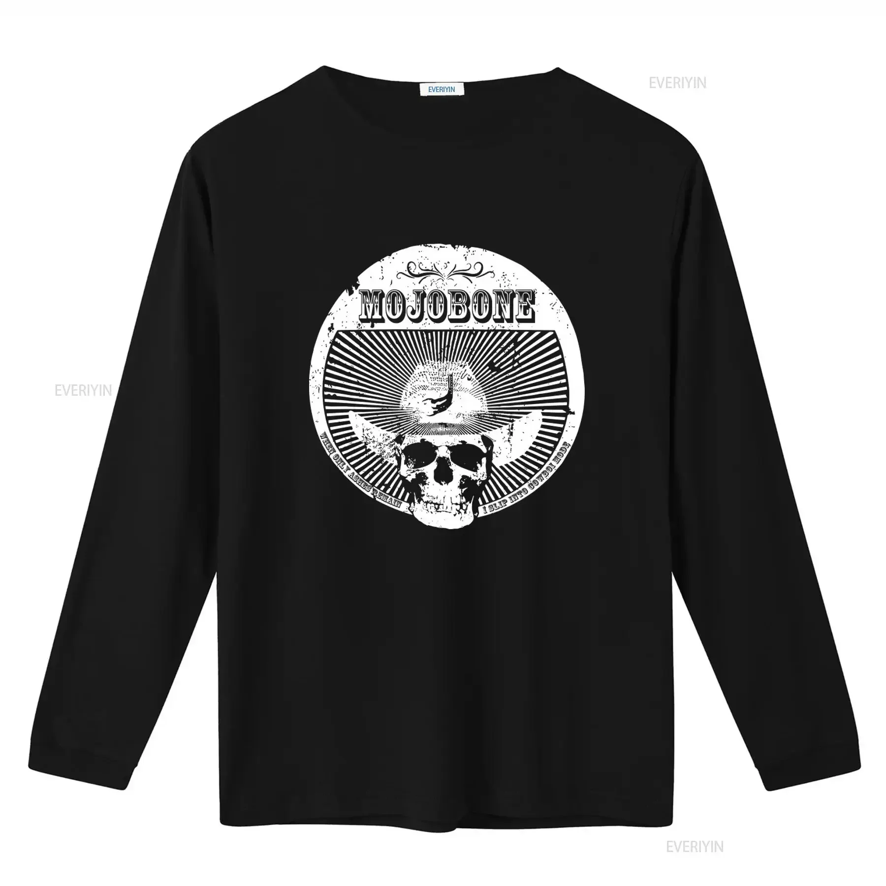 MOJOBONE Cowboy Mode Skull T Shirt New Official Design Spiritual Beggars Opeth Inspired Rare Find for Rock Fans vintage Washed