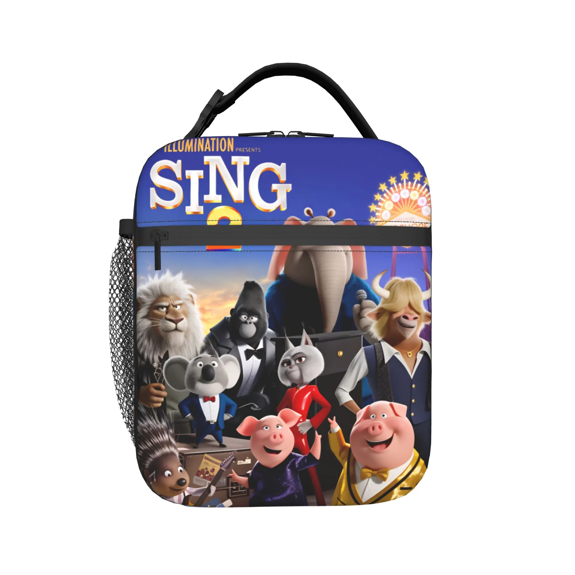 Movie Sing 2 Lunch Bag  Picnic Lunch Box For Child  Cute Graphic Design Thermal Lunch Bags Oxford Portable Cooler Bag