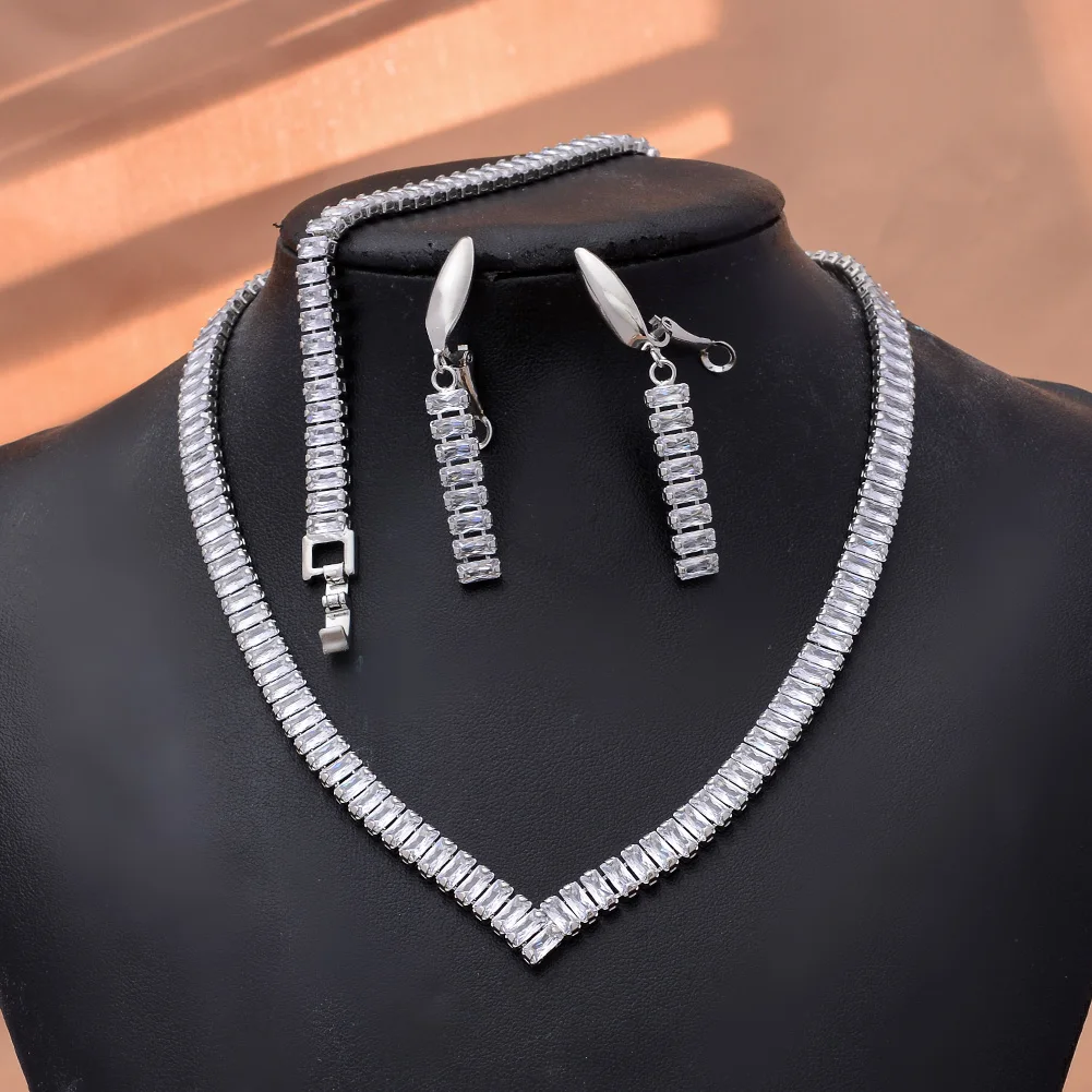 Silver Color Jewelry Sets For Women Bride Belt Pendant Necklace Earring Bangles Dubai African Eritrea Wedding Bridal Set