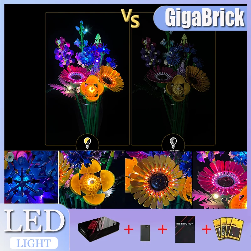 

Усовершенствованный комплект светодиодных фонарей «сделай сам» для Lego 10313 (только светодиодный светильник, без модели блоков) Высокопроизводительный