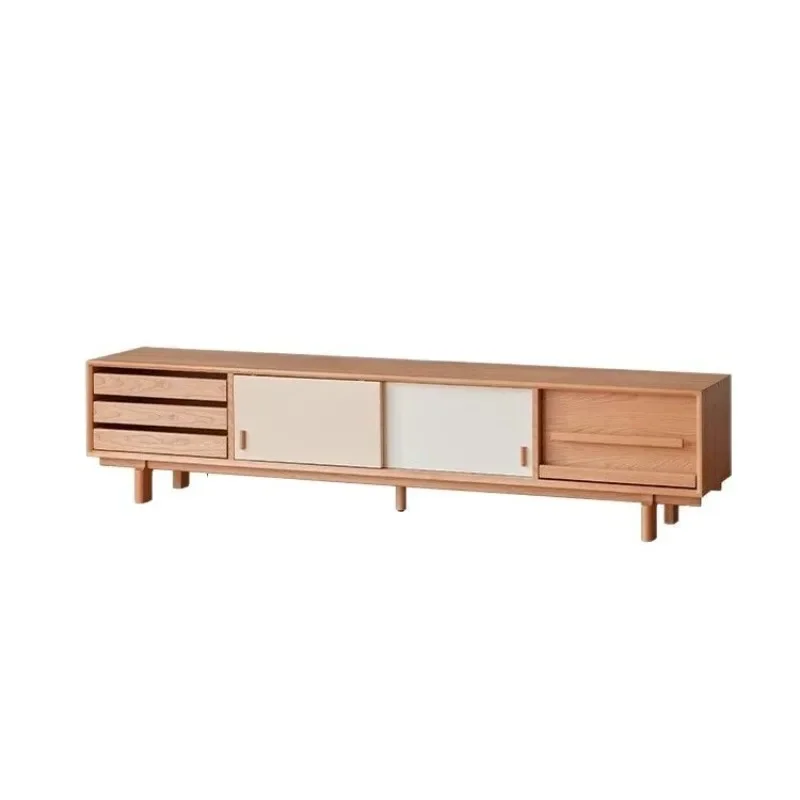 

Solid wood medieval double-spell TV cabinet, locker, living room light luxury floor-to-ceiling storage cabinet