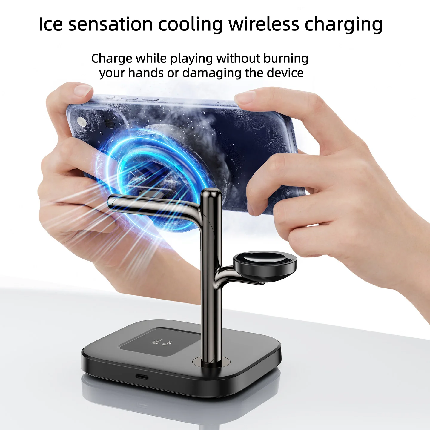 25W 3 in 1 Wireless Charging Station for Apple&Samsung,Wireless Charger for MagSafe iPhone 17/16/15,Galaxy S25/S24/S23,AirPods