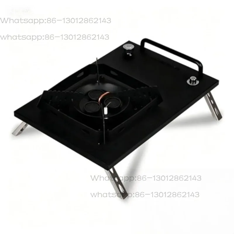Mountain outdoor high-power gas stove, windproof tabletop stove, camping and picnic IGT stove, cookware