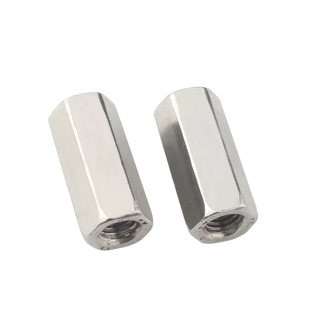 Picture 6: GB56 1/4 5/16 3/8 UNC UNF Stainless Steel Extend Long Lengthen Hexagon Coupling Nuts Connector Joint Sleeve Nuts