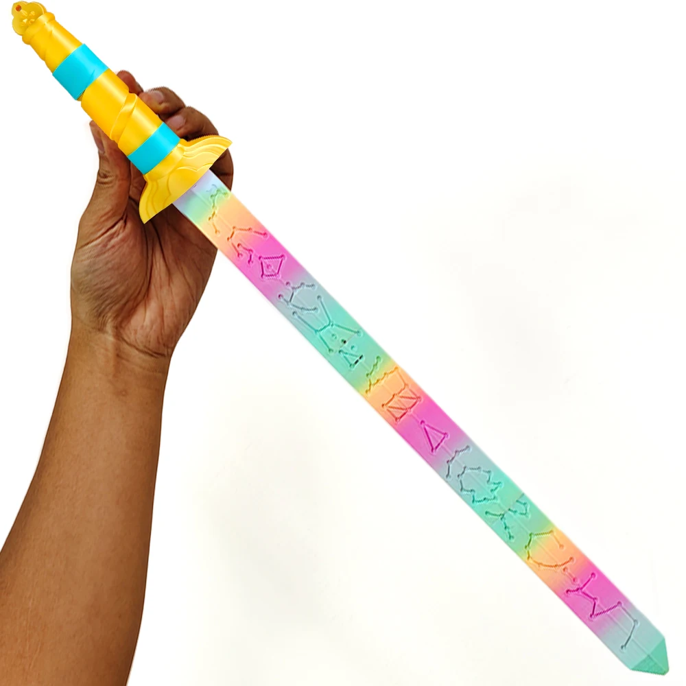 دعامة روممي السيف الطويلة المتوهجة - ملحق مثالي للعب الأدوار لمجموعات الصيادين والبنات والأعبود وإضافة أزياء الهالوين والكرنفال #3