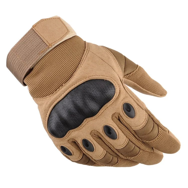 Men's Tactical Full Finger Outdoor Hard Shell Touchscreen Gloves Anti-Slip Wear Resistant Motorcycle Gloves